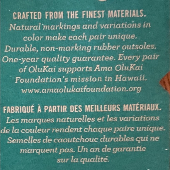 OluKai Nohie Olu Tapioca Leather Slide Sandals - Picture 3 of 5